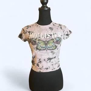 Vintage tie-dye Hollister butterfly graphic tee Size Small